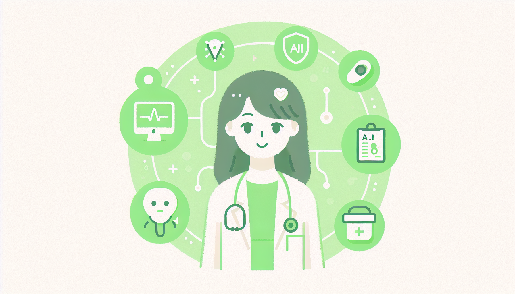 未来のクリニックでのAI活用イメージ