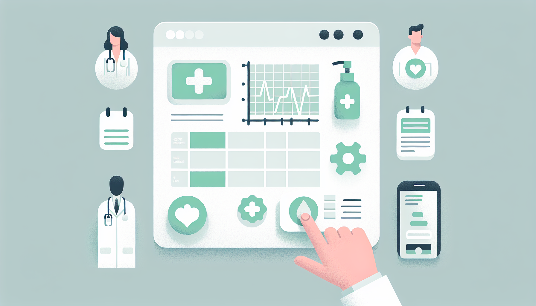 SOAP形式でのカルテ自動生成のイメージ図