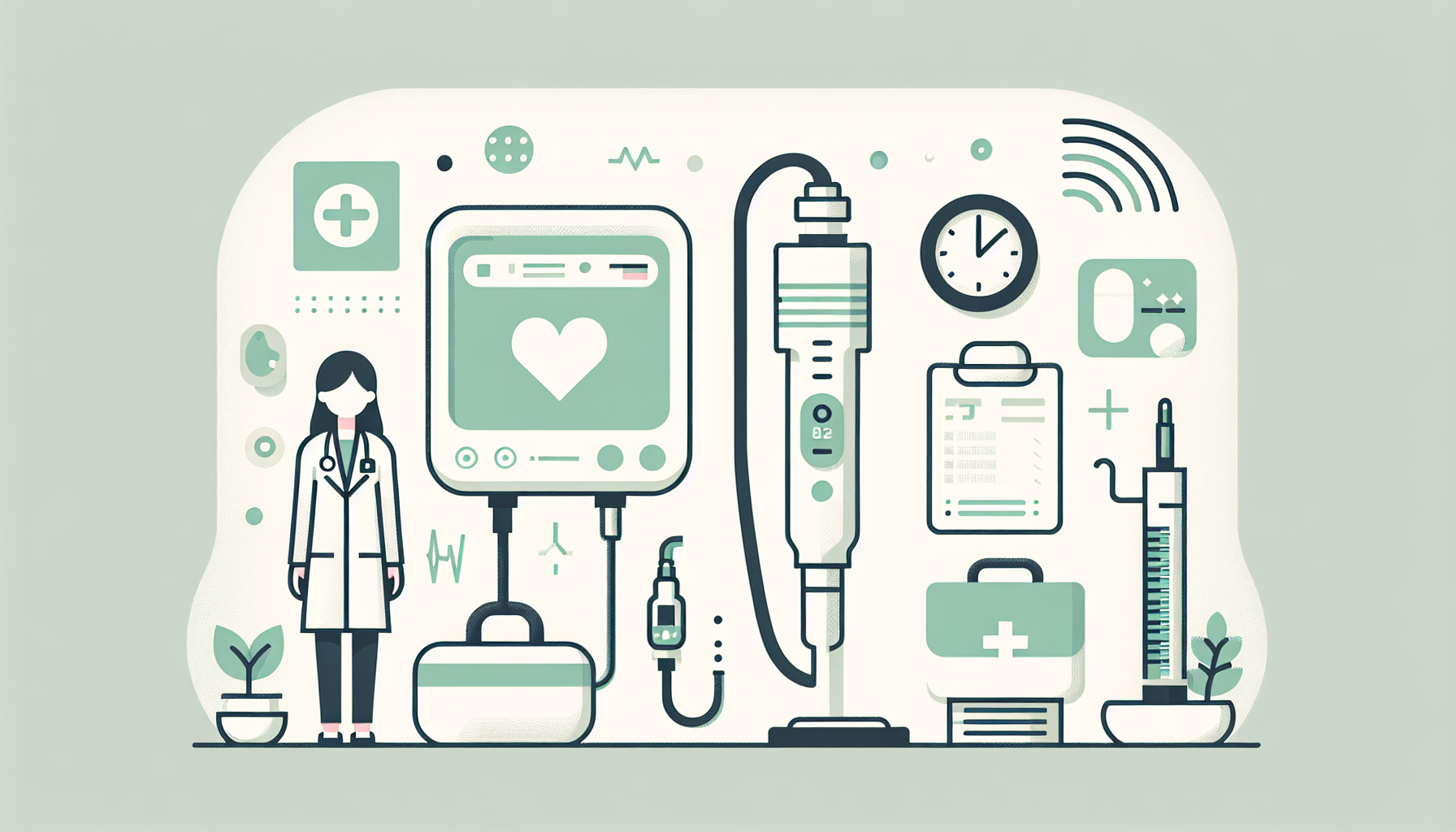 スマクラークを使用している医療現場の様子