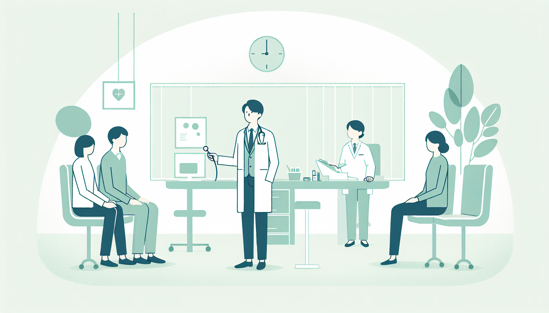 効率化された医療現場の様子、医師が患者と向き合う時間が増えた診察風景