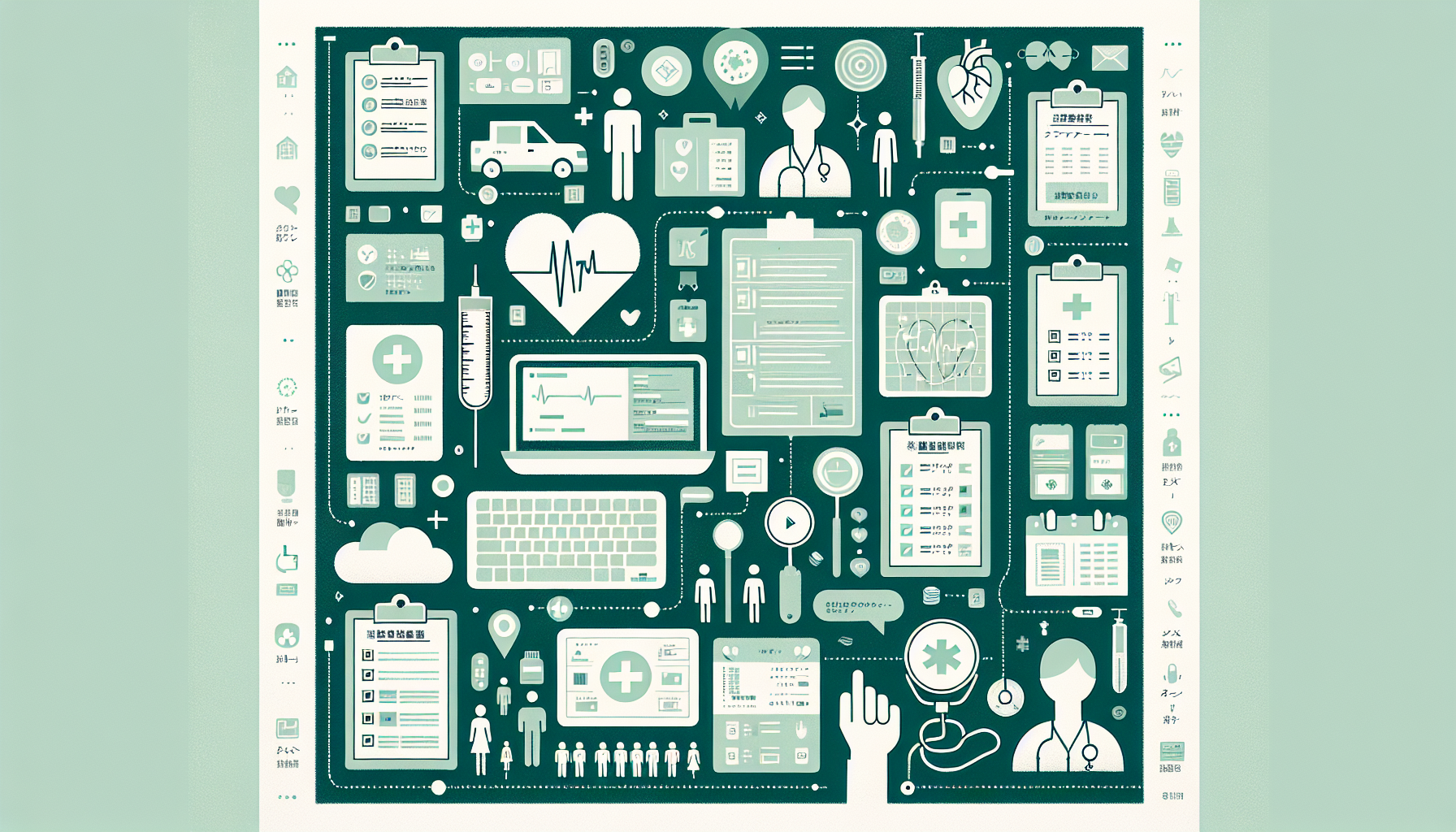 電子カルテシステムの比較検討表やチェックリストの画像