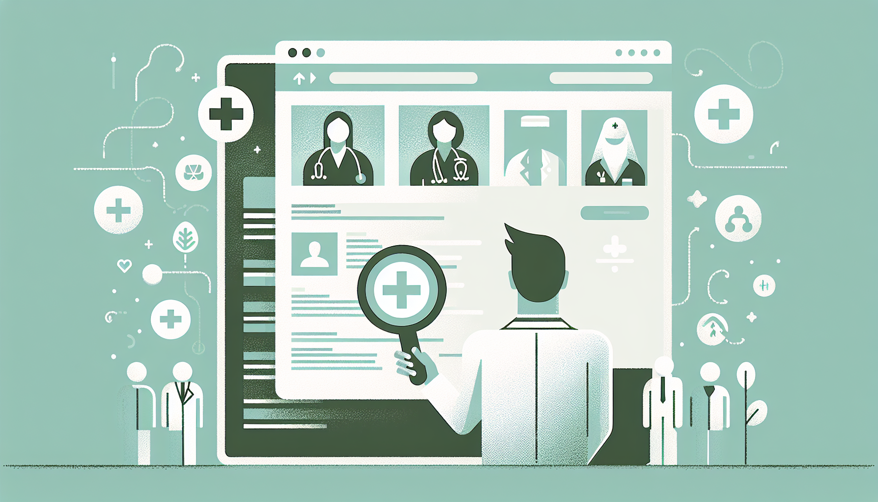 求人サイトを見ている採用担当者の様子