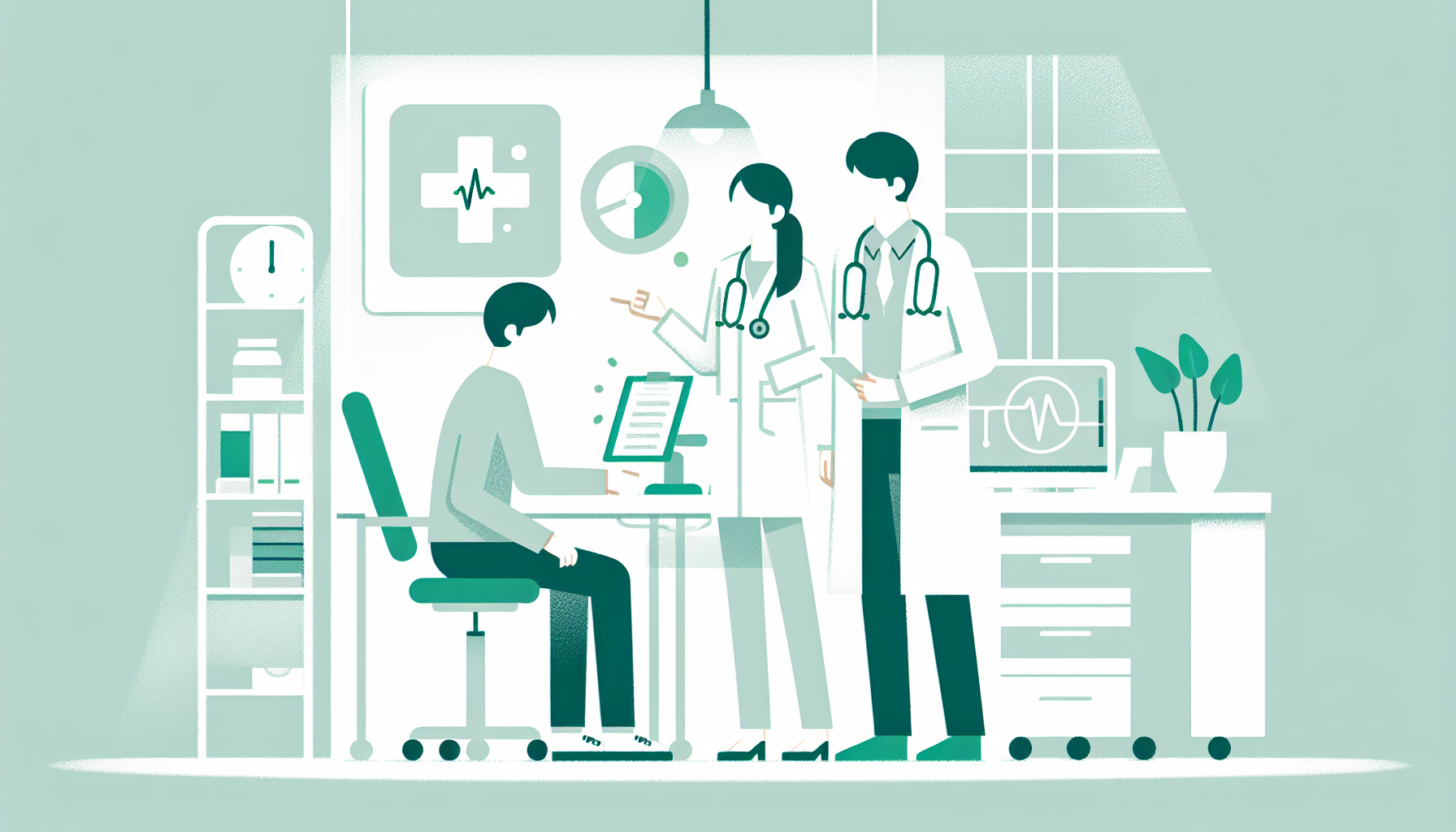 理想的な診療環境で患者さんと向き合う医師