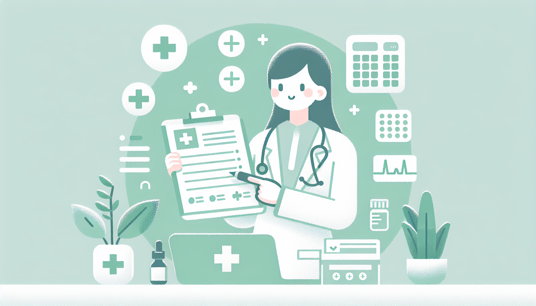 診療報酬点数表や算定要件を確認する医事課スタッフ